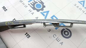 Front bumper molding left Mercedes CLA 17-19 chrome, scratches, cracks, sand, broken mount