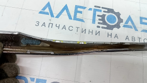 Front bumper molding left Mercedes CLA 17-19 chrome, scratches, cracks, sand, broken mount