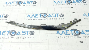 Front bumper molding right Mercedes CLA 17-19 chrome, scratches, cracks, bumps