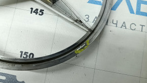 Emblem of radiator grille Mercedes CLA 14-19 chrome, cracks, broken fasteners