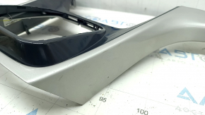 Dashboard trim center lower Ford C-max MK2 13-18 gray, black gloss, scratches