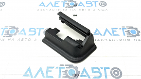 Rear right passenger seat runner trim Mercedes CLA 14-19 black