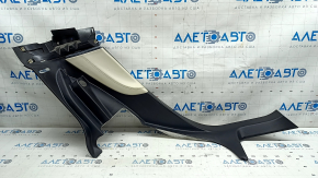 Rear pillar trim lower left Tesla Model S 16-20 rest, black, with beige insert, bumps, scratches
