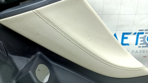 Rear pillar trim lower left Tesla Model S 16-20 rest, black, with beige insert, bumps, scratches