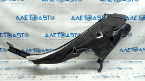 Rear pillar trim lower left Tesla Model S 16-20 rest, black, with beige insert, bumps, scratches