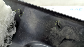 Rear pillar trim lower right Tesla Model S 16-20 rest, black, with beige insert, scratches, broken fasteners