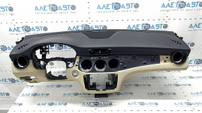 Torpedo front panel with AIRBAG Mercedes CLA 14-19 black-beige