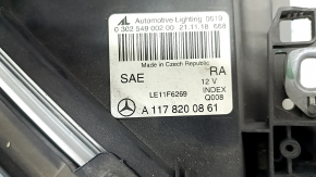 Headlight front right Mercedes CLA 14-19 bare halogen, sand