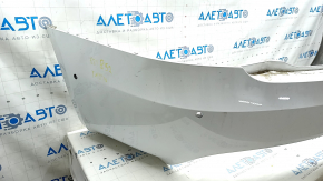 Rear bumper bare Tesla Model S 16-20 rest, for 6 parking sensors, white, made