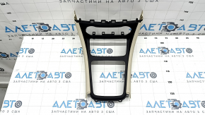 Front center console trim Mercedes CLA 14-19 beige with black, scratch
