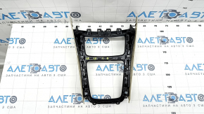 Front center console trim Mercedes CLA 14-19 beige with black, scratch
