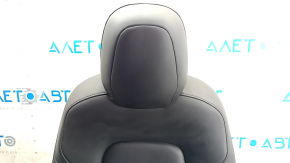 Tesla Model 3 18 Driver's Seat - Black Leather, with Airbag, Electric, Heating with Tensioner, Scratches