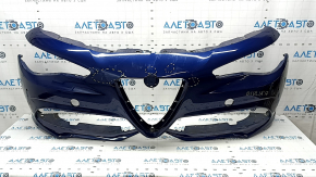 Bare front bumper Alfa Romeo Giulia 17-20 without headlight washers for parking sensors, Sport