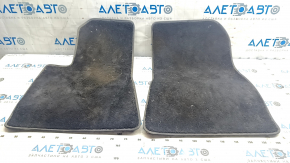 Set of floor mats for Tesla Model 3 18- black cloth for cleaning 