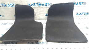Set of floor mats for Tesla Model 3 18- black cloth for cleaning 