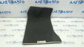 Front right interior mat Mercedes CLA 14-19 black cloth, beige piping, dry cleanable