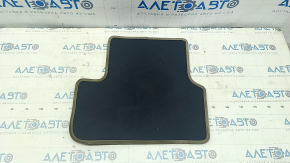 Carpet interior rear left Mercedes CLA 14-19 cloth black, beige piping, dry cleanable