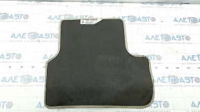 Carpet interior rear left Mercedes CLA 14-19 cloth black, beige piping, dry cleanable