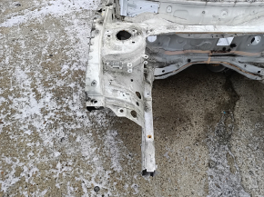 Front right quarter Mercedes CLA 14-19 on the body, white