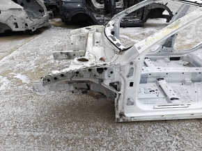 Front left quarter Mercedes CLA 14-19 on the body, white