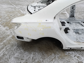 Quarter wing rear right Mercedes CLA 14-19 on the body, white, dented