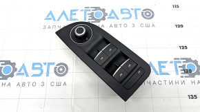 Front left window lift control Alfa Romeo Giulia 17- with trim and mirror control, black with chrome, broken mount