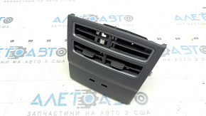 Tesla Model S 16-20 center console air duct deflector black, with gray trim, broken fasteners