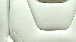 Rear row of seats 2 row Tesla Model S 16-20 rest, beige, heated, leather creases