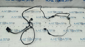 Mercedes CLA 14-19 rear bumper wiring under BSM, trunk opening sensor, broken connector, dented wire