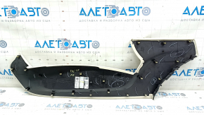 Center console trim side right Tesla Model S 16-20 beige leather, beige stitching
