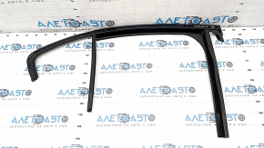 Upper rear right door molding Alfa Romeo Giulia 17-19 black gloss with glass seal, scratches