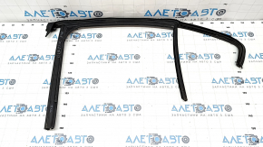 Upper rear right door molding Alfa Romeo Giulia 17-19 black gloss with glass seal, scratches