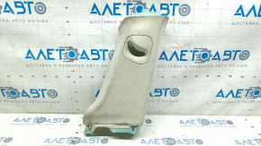 Upper center pillar trim belt right Tesla Model S 16-20 rest, beige, suede, scratches, for cleaning