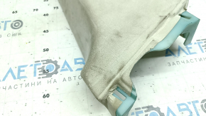 Upper center pillar trim belt right Tesla Model S 16-20 rest, beige, suede, scratches, for cleaning