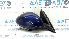 Side mirror right Alfa Romeo Giulia 17 turn signal, heated, 6+8 pins, blue, bumps, cracks in the turn signal glass