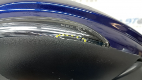 Side mirror right Alfa Romeo Giulia 17 turn signal, heated, 6+8 pins, blue, bumps, cracks in the turn signal glass