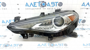 Front left headlight complete Alfa Romeo Giulia 17-18 xenon, sand, scratches, broken headlight corrector mount