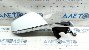 Side mirror right Tesla Model S 12-20 13+2 pins, auto-dimming, heated, white+chrome