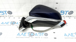 Left side mirror Lexus RX350 RX450h 16-20 15 pins, turn signal, auto-dimming, heated, BSM, blue, broken mount, scratches