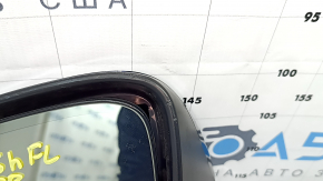 Left side mirror Lexus RX350 RX450h 16-20 15 pins, turn signal, auto-dimming, heated, BSM, blue, broken mount, scratches