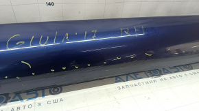 Right threshold Alfa Romeo Giulia 17- blue 082, scratches, dents