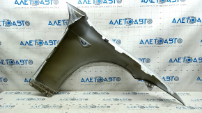 Front left wing Tesla Model S 12-20 white PPSW, painted 0.2-0.25, dented, cracked