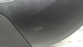 Door trim card rear right Tesla Model S 16-20 rest leather black, with beige insert, with backlight, dented