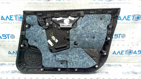 Door trim card front left Tesla Model S 16-20 rest leather black, with beige insert, with backlight, scratches
