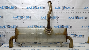 Muffler rear part with barrel Mercedes GLC 300/350e/43 16-22 rusty