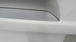 Door trim card rear left Lexus RX300 RX330 RX350 RX400H 04-09 gray, black top, gray leather armrest, wood insert, scratches