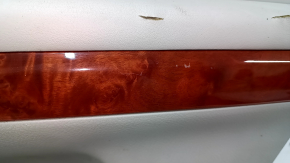 Door trim card rear right Lexus RX300 RX330 RX350 RX400h 04-09 gray, black top, gray leather armrest, wood insert, scratches, tears