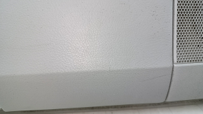 Door trim card front left Lexus RX300 RX330 RX350 RX400H 04-09 gray, black top, gray leather armrest, wood insert, scratches, dry-cleanable
