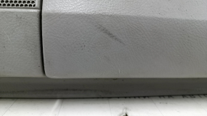 Door trim card front right Lexus RX300 RX330 RX350 RX400h 04-09 gray, black top, gray leather armrest, wood insert, scratches, dry-cleaned, bumps
