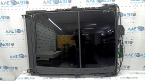 Sunroof assembly Nissan Murano z52 15 - panorama, gray curtain, broken fitting, scratches on glass, needs cleaning